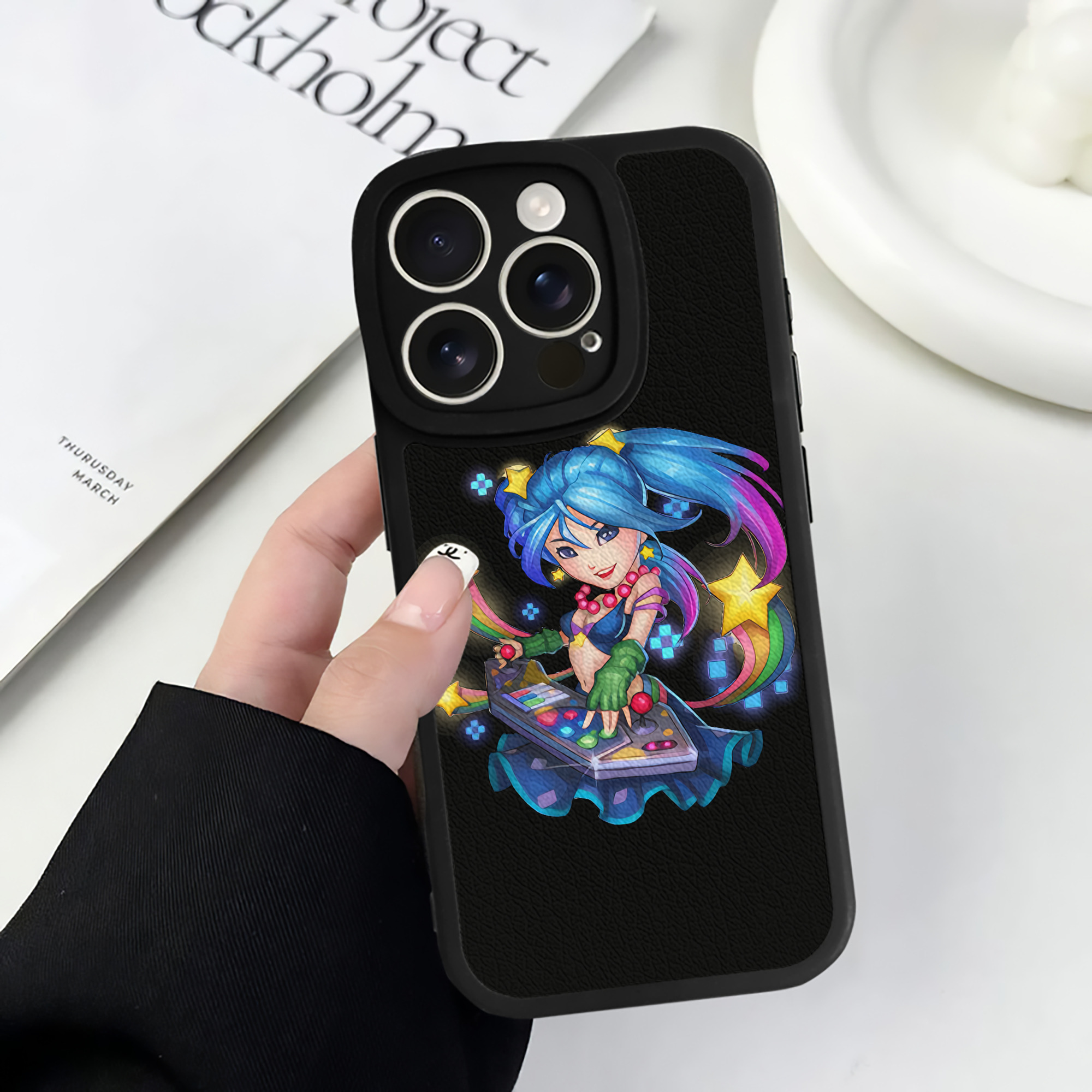 （画像用） リーグ・オブ・レジェンド League of Legends LOL 【iPhone 16シリーズ対応】シリコンスマホケース（レザー調） 材質：シリコン